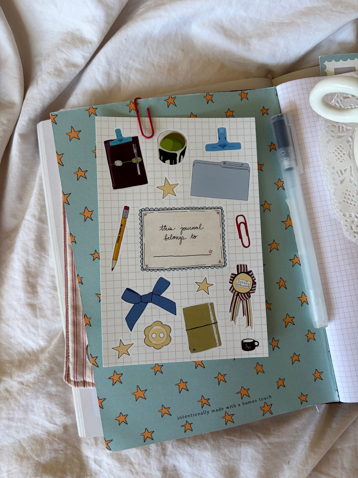 journal girl sticker sheet