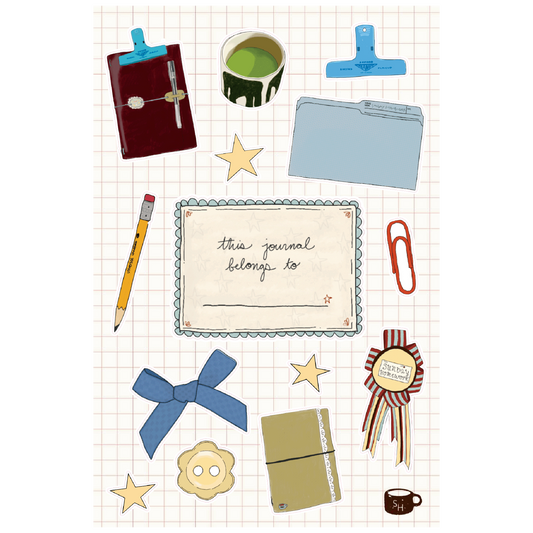 journal girl sticker sheet