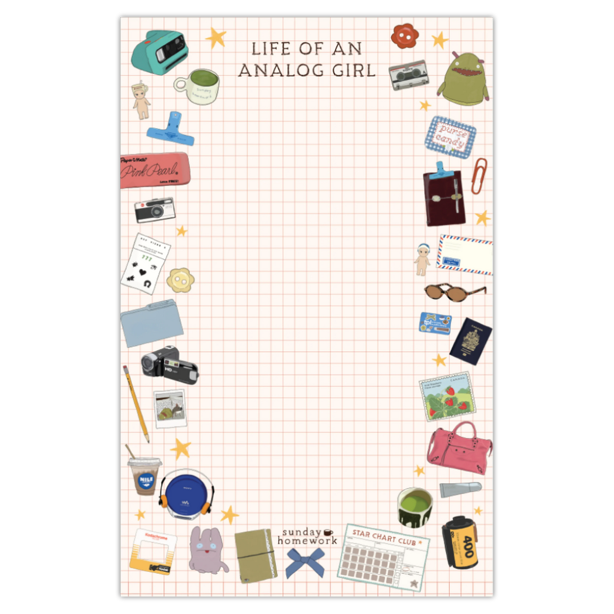 life of an analog girl notepad